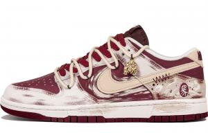 Nike Dunk Dark Misty Design, Mysterious, Hand Drawn Distressed Abrasion Resistant Slip Resistant Low top