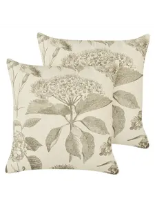 Декоративная подушка Beliani 2er Set Deko ROSEMARY, цвет beige/grün