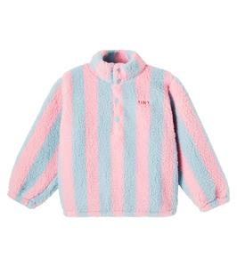 Полосатый свитшот из искусственной овчины Tinycottons, Stripes