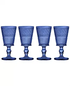 Бокалы Claro - 9 унций, набор из 4 шт. Godinger, blue