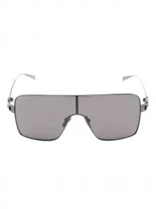 Солнцезащитные очки в прямоугольной оправе Gucci, серебристый