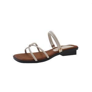 Женские сандалии на одной застежке TAFN, бежевый