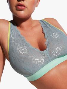 Трилогия Lace бра с полными чашками Lemonade Dolls, Aqua/Yellow