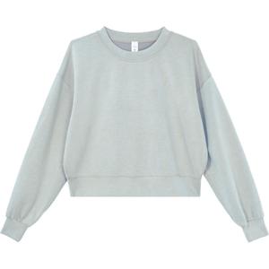 Свитшот женский Lululemon, серебристо-голубой