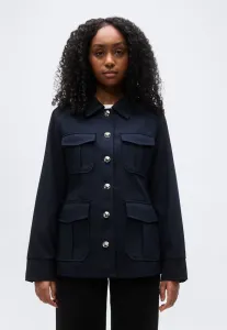 Куртка-Бомбер onrolle с пуговицами, короткое пальто Only Petite, Night Sky