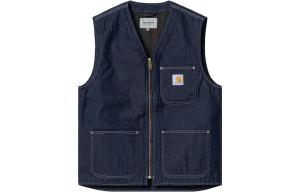 Carhartt WIP Стираный синий жилет, Washed Blue