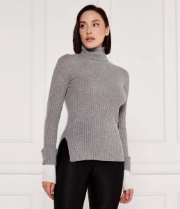 Свитер из шерсти Pinko KANAANI Regular Fit, серый