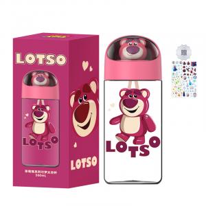 Серия Strawberry Bear пластиковые стаканы для воды Disney, Lotso Dreamy Space Cup+Sticker 1 Piece