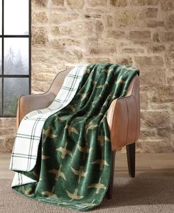 Плед из мягкой фланели с принтом, 70 x 60 дюймов Eddie Bauer, цвет kettle falls plaid