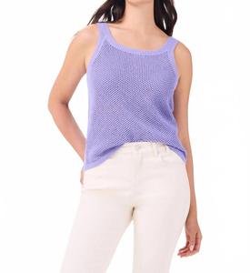 Майка с сетчатым узором в лавандовом цвете Nic + Zoe
