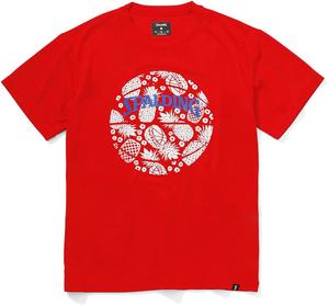 Баскетбольная футболка Spalding, тропический принт, SMT210070, красный