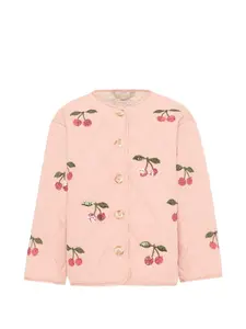 Стеганая куртка цвета вишни Konges Slojd, розовый