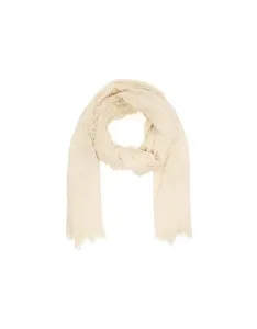 Мягкий шарф цвета экрю Bershka с бахромой