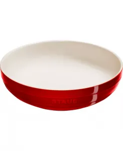 Неглубокая сервировочная миска Staub, cherry