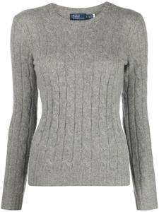 Polo Ralph Lauren кашемировый джемпер фактурной вязки, серый