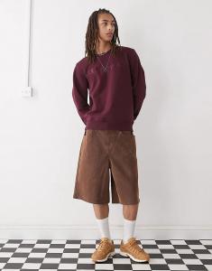 Толстовка Champion с круглым вырезом бордового цвета