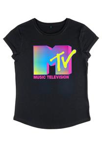 Принт на футболке Mtv Fluorescent Henry Tiger, черный