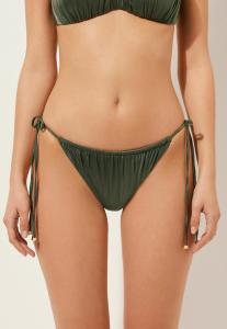 Плавки бикини SHINY SATIN  Calzedonia, зеленый