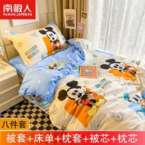 Antarctic Комплект постельного белья из 5 предметов для кровати 0.9 м (пододеяльник, простыня на резинке, 2 наволочки, наполнитель 3 кг), цвет Mickey Mouse Family