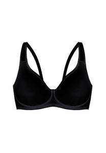 Бюстгальтер на косточках с базовым контролем Sassa, черный