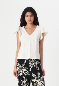 Блуза VILINDA V NECK VILA, кремовый