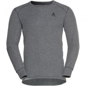 Рубашка с длинным рукавом, топ с круглым вырезом, размер L/S, активная, теплая, эко Odlo, серый
