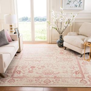 Ковер SAFAVIEH, 336 x 458 см, Adirondack Collection, Ivory & Rose, Oriental Distressed Design, не линяет и прост в уходе, идеален для помещений с высокой проходимостью в гостиной, спальне (ADR109H)