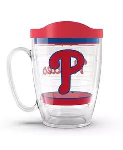 Классическая кружка Philadelphia Phillies объёмом 16 унций Tervis Tumbler, clear
