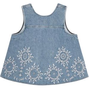 Открытый джинсовый топ GANNI, синий