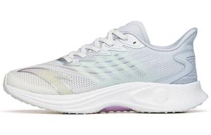 Кроссовки женские MACH 2.0 с низким верхом цвета слоновой кости/фиолетовый лед/флуоресцентный светящийся зеленый Anta