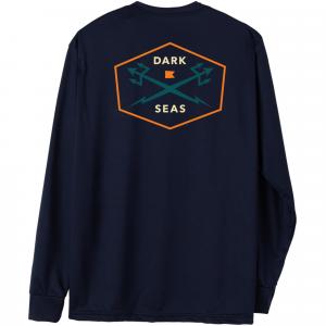 Мужская футболка с длинным рукавом Progressive с защитой от УФ-излучения Dark Seas, Navy