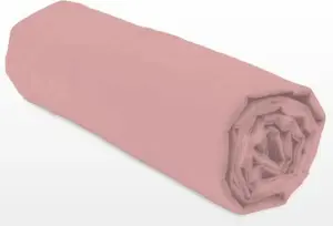 Простыня на резинке 90 x 190 + 30 см - Розовый LOVELY HOME