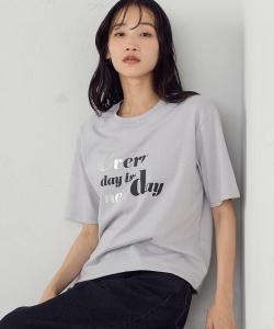 Быстросохнущая футболка с фольгированным принтом Comme Ca Ism, цвет Light Gray