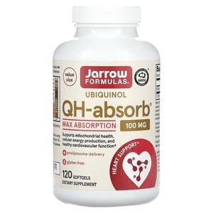 Jarrow Formulas Убихинол QH-Absorb 100 мг 120 мягких желатиновых капсул
