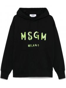 Худи с логотипом MSGM, черный