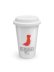 Mr. & Mrs. Panda Белая термокружка для кофе с изображением креветок, французский дизайн, надпись