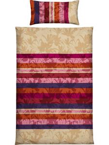 Односпальное трикотажное постельное белье ягодного цвета REDBEST, 135x200 см + 40x80 см