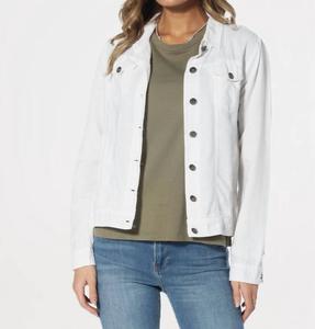 Джинсовая куртка белого цвета Dylan