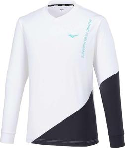 Легкая толстовка для тенниса MIZUNO, влагоотводящая, быстросохнущая, удобная для движений, унисекс, для взрослых, 62MCB511, белый