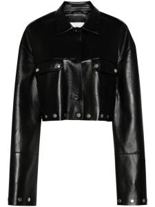 Nanushka рубашка Kassie, черный