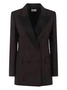 Двубортный пиджак P.A.R.O.S.H., коричневый