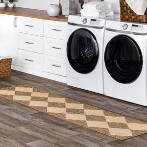 nuLOOM ковер 61 x 183 см для улицы, устойчивый к пятнам и погодным условиям, для интенсивного использования, для патио, балкона, улицы, цвет sabina brown