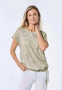 Футболка с принтом MIT AUSSCHNITT GOLDNER, цвет Mottled Beige