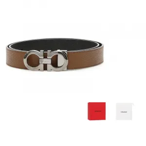 Ferragamo Реверсивный ремень Gancini, Brown