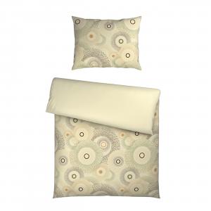 Esposa Бежевое двустороннее покрывало на кровать, 140x220 см, хлопок