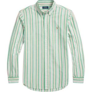 Рубашка из хлопка с вертикальной полоской Polo Ralph Lauren, зеленый