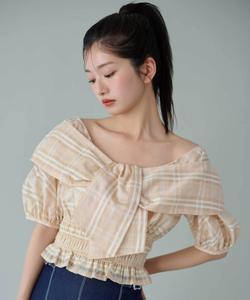 Блузка с большой лентой Jill By Jill Stuart, цвет Beige