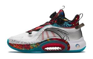 Детские баскетбольные кроссовки GS Low-top Dark Team Red/Summit White/Team White/Black Anta Kids, темно-красный/белый/черный