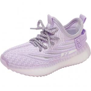 Нескользящие и дышащие низкие детские кроссовки для повседневной носки WARRIOR, фиолетовый/белый