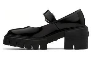 Кожаные мэри джейн лоферы nolita Stuart Weitzman, черный